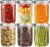 Wide Mouth Glass Mason Jars 16 oz, 6 Pack Glass Canning Jars with Metal Airtight Lids and Bands and Measurement Marks, for Canning, Preserving, Overnight Oats, Jam, Jelly, Food Storage, DIY etc
