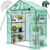 Greengro Greenhouse, 28 x 57 x 76” Greenhouses for Outdoors, Small Plant Green House with Screen Windows, 3 Tiers 4 Shelves, Durable PE Cover, Plastic Portable Walk in Greenhouses for Outside Indoor
