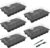 Gardzen 5-Set Seed Starter Tray Kits, Durable Plant Germination Trays with Humidity Vented Domes and Bases, Ideal for Seed Starting, Indoor Gardening, and Greenhouse (Total 200 Cells)