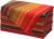 COTTON CRAFT Salsa Stripe Cloth Napkins – 12 Pack – Luncheon Brunch Dinner Table Napkins – 100% Cotton Everyday Harvest Autumn Fall Orange Holiday – Reusable Washable Absorbent – 17×17- Red Rust Multi