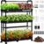 Growell Large Hydroponics Growing System Kit, 90 Pods Vertical Indoor Herb Garden Kit with 2 Light Modes & Auto Circulating Water System, 40L Movable Indoor Gardening System for Herb Vegetable Fruit