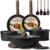 CAROTE 19pcs Pots and Pans Non Stick, Cookware Sets Detachable Handle, Induction Kitchen Pots and Pans,NonStick Cooking Set, Oven/Dishwasher/Fridge Safe, Space Saving