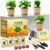 HOME GROWN Herb Garden Planter Indoor Kit – Unique Christmas Gift for Adults, Men, & Women – Grow 4 Heirloom Herb Seeds on Kitchen Window – Beginner DIY Craft & Hobby Gardening Gift for Plant Lovers