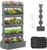 SUNYRISY 5 Tiers Vertical Raised Garden Bed Outdoor Planter Tower, Wooden Freestanding Planter Box for Planting Herbs Flowers Vegetables Patio Balcony Indoor Outdoor Gardening, Grey