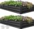 YITAHOME 6x3x1ft 2pcs Large Raised Garden Bed Kit, Galvanized Metal Planter Box with Gloves, Ground Nails, Support Rod, Outdoor Above Ground Planters for Plants Vegetables Flowers, Black