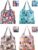 4 Pcs Reusable Grocery Bags, Foldable Shopping Bags Heavy Duty, Large Nano Bag Cute Tote Bag for Daily Shopping, Waterproof and Machine Washable (Animals)