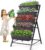 SEJOV 4FT Vertical Raised Garden Bed, 5 Tiers Elevated Planter Box for Herbs Vegetables Flowers, Graden Vertical Planter with Drainage System for Patio Balcony Garden Outdoor Indoor Plants (Black)