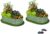 Gartist 2 Pack Raised Garden Bed Kits, 4x2x1FT Green Oval Galvanized Outdoor Planter Beds, Easy Assembly Metal Raised Bed for Vegetables, Flowers & Herbs