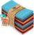 Utopia Kitchen Multi Color Cloth Napkins [12 Pack, 18×18 Inch] Absorbent Cotton Blend Washable and Reusable for Dinner, Restaurant, Lunch, Wedding and Hotel