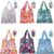 6 Pcs Reusable Shopping Bags Foldable, Machine Washable Shopping Grocery Bags in Pocket , Eco-Friendly Travel Recycle Shopping Bags, Waterproof Pouch Tote Bags for Daily Shopping Supplies load