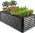 Best Choice Products 6x3x2ft Outdoor Metal Raised Garden Bed, Deep Root Box Planter for Vegetables, Flowers, Herbs, 269 Gallon Capacity, 100% Non Toxic Materials – Gray