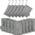 Activated Charcoal Bags Air Purifying 15 Pack, Bamboo Charcoal Odor Absorber for Home Closet Car Shoes, 70g Gray, Natural Odor Neutralizer, Moisture Absorber, Reusable up to 2 Years, 6 Hooks