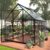 HOOYEAH 6 x 8 FT Polycarbonate Greenhouse, Winter Greenhouses for Outdoors,Outdoor Greenhouse with Roof Air Vent, Heavy Duty Walk-in Aluminum Green House for Outside Garden Backyard