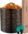 VIVOSUN 220 Gallon Outdoor Compost Bin, Expandable Composter, Easy to Setup & Large Capacity for Backyard, Lawn (Black with Gloves)