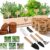 Indoor Herb Garden Starter Kit, 5 Seeds Growing into Basil, Parsley, Rosemary, Thyme, Mint, Including A Planter Box, Soil Discs & Planters with A Gift Box for Women