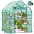 Ohuhu Greenhouse for Outdoors with Screen Windows, 57 x 57 x 76” Walk in Plant Greenhouses Heavy Duty with Durable PE Cover, 3 Tiers 12 Shelves Stands Plastic Portable Green House with Shelf Clips