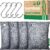 Activated Charcoal Odor Absorber,Large 4x200g w Hooks Nature Odor Eliminator for Strong Odor,Bamboo Charcoal Air Purifying Bags,Moisture Absorbers for Fresh Home Car Closet Pet,Smoke Smell Deodorizer